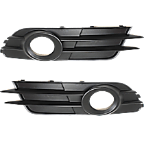 Front, Driver and Passenger Side Fog Light Trim, For Models Without S-Line Package and Adaptive Cruise Control, Primed