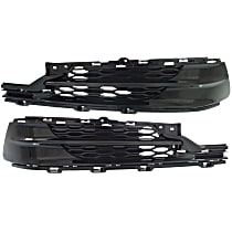 Front, Driver and Passenger Side Fog Light Cover, Primed