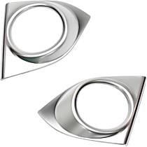 Front, Driver and Passenger Side Fog Light Trim, For Models With Fog Light Holes, Primed