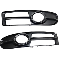 Front, Driver and Passenger Side Fog Light Trims, Primed
