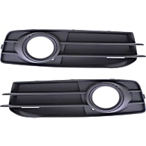Front, Driver and Passenger Side Fog Light Trim, For Models With Sport Package, Black