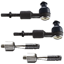 Front, Driver or Passenger Side, Inner and Outer Tie Rod End