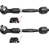 Front, Driver and Passenger Side, Inner and Outer Tie Rod Assembly