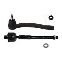 Front, Passenger Side, Inner and Outer Tie Rod End