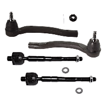 Front, Driver and Passenger Side, Inner and Outer Tie Rod End