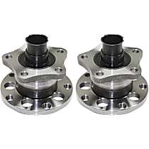 Rear, Driver and Passenger Side Wheel Hub, 5 Lugs, With Bearing