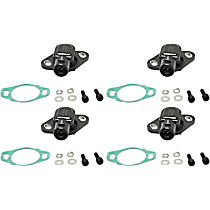 Throttle Position Sensors, Black, Adjustable, with Screws and Washers, Set Of 4