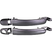 Front, Driver and Passenger Side Exterior Door Handles, Primed, Front Driver Side - With Key Hole; Front Passenger Side or Rear Driver or Passenger Side - Without Key Hole