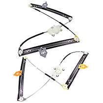 Front and Rear, Driver Side Window Regulators, Power, Without Motor