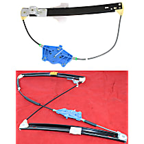 Front and Rear, Driver Side Window Regulators, Power