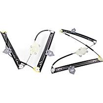 Rear, Driver and Passenger Side Power Window Regulator, Without Motor