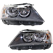 Driver and Passenger Side Halogen Headlight, With bulb(s), OE Replacement, CAPA Certified