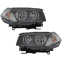 Driver and Passenger Side Halogen Headlight, With bulb(s), OE Replacement