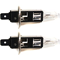 Driver and Passenger Side Halogen H1 Headlight Bulb Low and High Beam, Set of 2