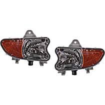 Front, Driver and Passenger Side Turn Signal Light, With bulb(s),, CAPA Certified