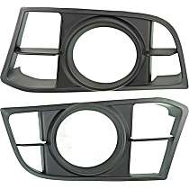 Front, Driver and Passenger Side Fog Light Trims, Textured Black, For Models With M Package