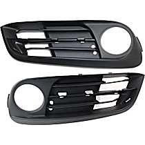Front, Driver and Passenger Side Fog Light Trims, Primed, For Standard Models Without M Package