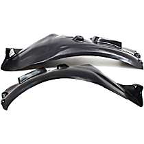Front, Driver and Passenger Side, Rear Section Fender Liner, Coupe