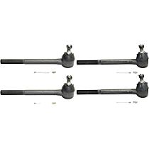 Front, Driver and Passenger Side, Inner and Outer Tie Rod Ends