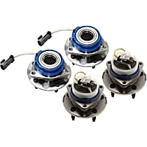 Front and Rear, Driver and Passenger Side Wheel Hub Bearing included - Set of 4