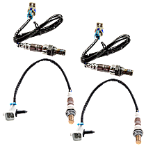 Before and After Catalytic Converter Oxygen Sensors, Set of 4, 4-wire