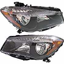 Driver and Passenger Side Headlights, with Bulbs, Halogen, For Models without HID Option