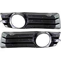 Front, Driver and Passenger Side Fog Light Trims, Primed