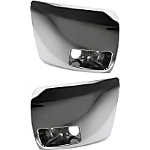 Bumper End - Front, Driver and Passenger Side, Chrome