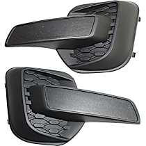 Fog Light Cover - Front, Driver and Passenger Side, Textured Black
