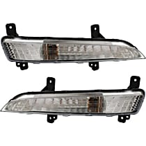 Front, Driver and Passenger Side Turn Signal Light, With bulb(s)
