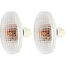 Front, Driver and Passenger Side Turn Signal Light, With bulb(s)