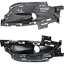 Front, Driver and Passenger Side Fog Light Trim, For Models With Halogen Headlight and Adaptive Cruise Control, Primed