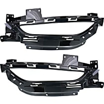 Front, Driver and Passenger Side Fog Light Trim, For Models With LED Headlight and Adaptive Cruise Control, Primed