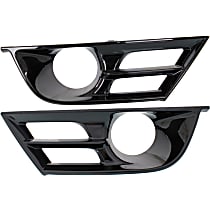 Front, Driver and Passenger Side Fog Light Trim, For Models With Adaptive Cruise Control, Primed