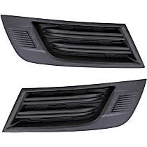 Fog Light Cover - Front, Driver and Passenger Side, Textured Black