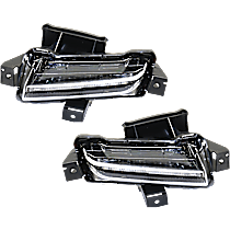 Driver and Passenger Side Driving Lights, CAPA CERTIFIED