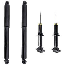 Front and Rear, Driver and Passenger Side Shock and Bare Strut, without Electronic Adjustable Suspension