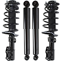 Front and Rear, Driver and Passenger Side Shock and Fully Loaded Strut