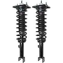 Rear, Driver and Passenger Side Fully Loaded Strut, GAS, FWD, With Front Coil Spring, With Rear Coil Spring