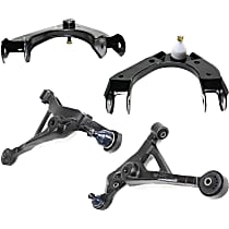 Front, Driver and Passenger Side, Upper and Lower Control Arm, Convertible