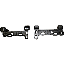 Control Arm Bracket - Front, Driver and Passenger Side, Lower, Black, Iron