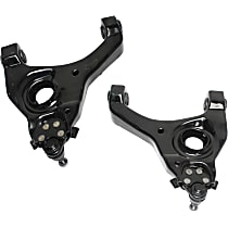 Front, Driver and Passenger Side, Lower Control Arms, With Ball Joint Assembly, For Models With Front Coil Springs, Rear Wheel Drive