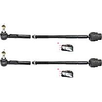 Front, Driver and Passenger Side, Inner and Outer Tie Rod End