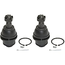 Front, Driver and Passenger Side, Lower Ball Joint, Aluminum Arm, without Aluminum Steering Knuckles