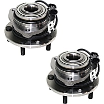 Front, Driver and Passenger Side Wheel Hub Bearing included - Set of 2