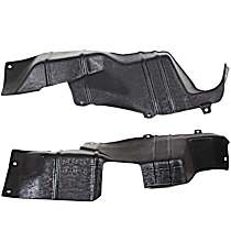 Driver and Passenger Side Engine Splash Shields, Manual Transmission