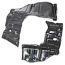 Driver and Passenger Side Engine Splash Shields, Automatic Transmission