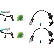 Front and Rear, Driver and Passenger Side ABS Speed Sensors