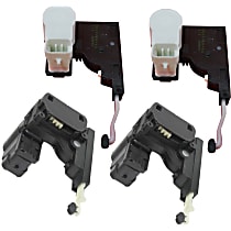 Front and Rear, Driver and Passenger Side, Door Lock Actuators, Actuators Only, without Latch