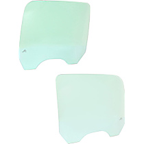 Rear, Driver and Passenger Side Door Glasses, No Tint, No Tint, Replaces NAGS No. DD09734 GTNN, DD09735 GTNN